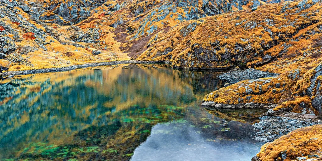 One of five Hindu holy lakes in in Panch Pokhari
