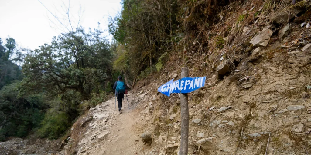 Ghorepani Sign