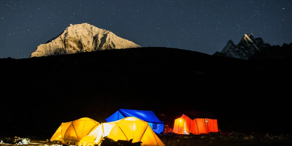 Snow View Trek Base camp at Tserko Peak
