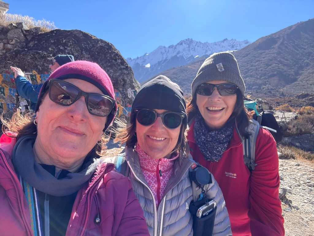 Group selfie in Langtang